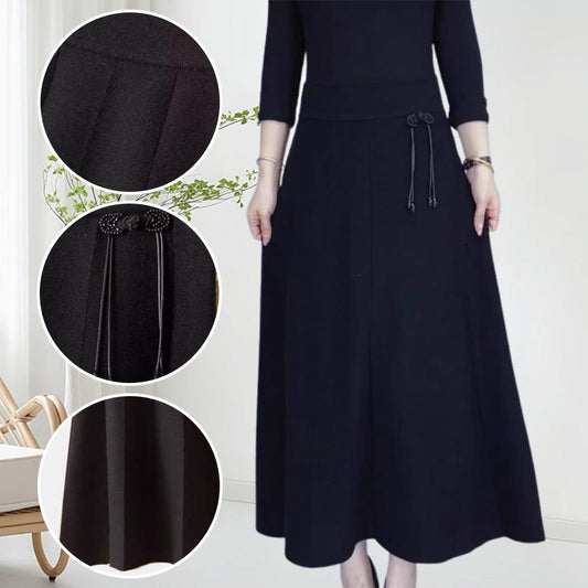 👗Women’s Elastic High Waisted Thick Long Skirt