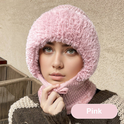 🎅🏻Christmas Sale 60% Off🎄Women's Winter One-Piece Knitted Beanie Scarf Mask 3-in-1 Balaclava