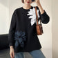 🔥HOT SALE🔥Women's Loose Sweatshirt with 3D Floral Decoration