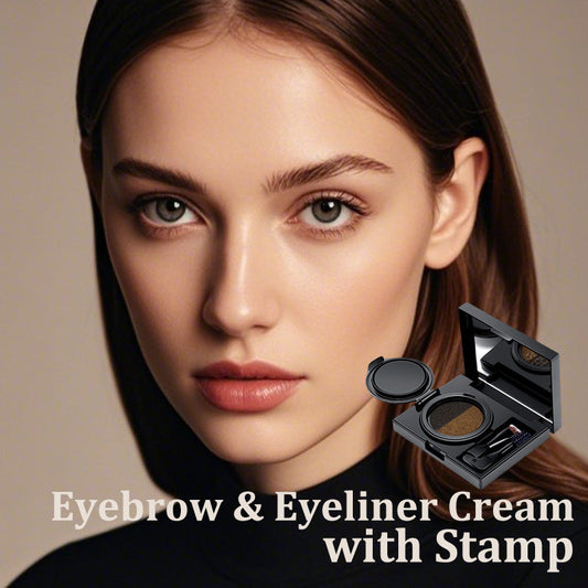 🔥Surprise special offer at 60% OFF🤩Eyebrow & Eyeliner Cream with Stamp