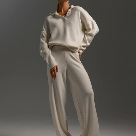🔥HOT SALE🔥Knitted Top & Wide-Leg Pants 2-Piece Set