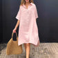 💃HOT SALE 49% OFF💃Oversized Shirt Midi Dress with Pocket