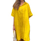💃HOT SALE 49% OFF💃Oversized Shirt Midi Dress with Pocket
