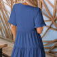 💕2026 New Arrivals 70% OFF!!💃👗Women's Ruffle Trim V-Neck Tiered Dress