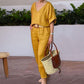 Loose V-neck Top and Pocket Pants