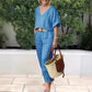 Loose V-neck Top and Pocket Pants