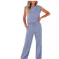 🔥Last Day Promotion 60% OFF💖Women's Casual Sleeveless Top and Drawstring Pants 2-Piece Set