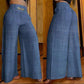 👖50% OFF!💃Women's trousers – High waist, wide leg, with belt accent & versatile look✨