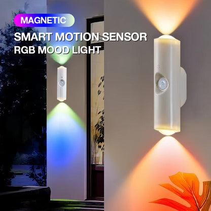 🏆Flash Sale⚡50K+ SOLD! Almost Gone💥✨ Magnetic Smart Motion Sensor with RGB Lighting – Customizable Ambience 🌈💡