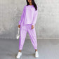 🔥Women's Irregular Hem Top & Casual Pants Set