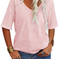 🌸LAST DAY SPECIAL PRICE!!🌸Women's Casual V-Neck Short Sleeve T-Shirt