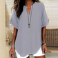 🌸Summer Sale 60% OFF👕Fashion Loose Solid Color Short Sleeve Top