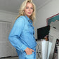 🔥New Arrivals🔥Women’s Faux Denim Pajama 2-Piece Set