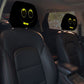 😆 Funny Cartoon Car Headrest Covers – 2PCS 2D Universal Fit 🚗