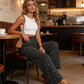 ⏳Limited-time 70% Off⏰Women's Smocked High Waist Wide Leg Pants👖
