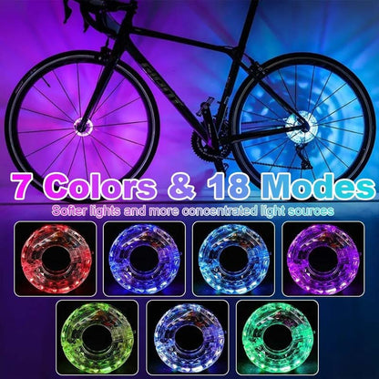 LED Cycling Wheel Hub Light for Night Riding