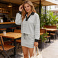 🔥New Arrivals 60% Off🔥Women's Striped Two-Piece Mini Skirt Set
