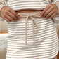 🔥New Arrivals 60% Off🔥Women's Striped Two-Piece Mini Skirt Set