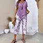 🥳SUMMER HOT SALE 70% OFF!🔥Casual Round Neck Layered Tunic Top and Wide Leg Pants Set