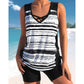 🌊Summer Hot Sale⚡50K+ SOLD!🏖️Women's Printed Tankini Swimsuit – Two-Piece Tummy Control Set 🌸