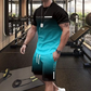 🎁New Arrival 50% OFF💥Men's Gradient Color T-Shirt & Shorts Set