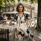 👗50% OFF NOW!🌸Women's Botanical Print Midi Dress – V-Neck, A-Line & Flutter Sleeves🌿