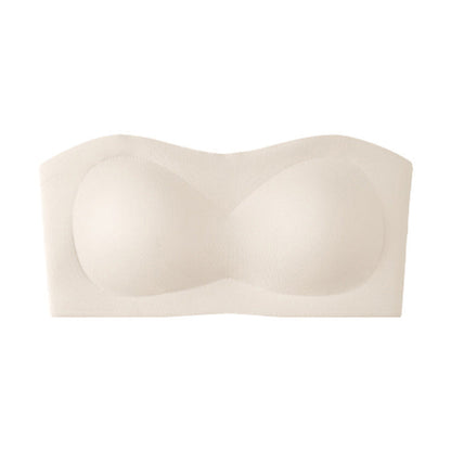 ⛱️Last Day Special Price: 70% Off!!💖Women's Strapless Bras Push Up Bandeau Bra Non Slip Wireless Supportive Padded Bras Seamless Comfortable Tube Jelly Bra