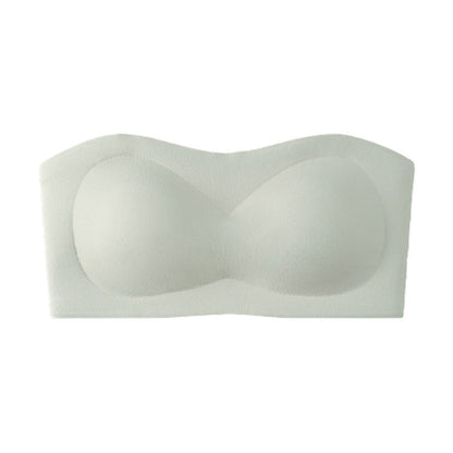 ⛱️Last Day Special Price: 70% Off!!💖Women's Strapless Bras Push Up Bandeau Bra Non Slip Wireless Supportive Padded Bras Seamless Comfortable Tube Jelly Bra