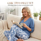 💖LAST DAY SALE: 70% Off !!💖Women's V-Neck Blouse & Printed Wide-Leg Pants Set