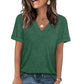 Women's V-Neck Short Sleeve Casual T-Shirt