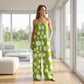 📢Summer Hot Sale!!⏰Women's Floral Print Wide Leg Jumpsuit