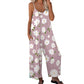 📢Summer Hot Sale!!⏰Women's Floral Print Wide Leg Jumpsuit