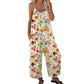 📢Summer Hot Sale!!⏰Women's Floral Print Wide Leg Jumpsuit