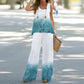 Women's Sleeveless Top & Wide-Leg Pants Set