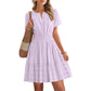 🔥Summer Hot Sale - 65% Off😍Women's Short Sleeve Tiered Mini Dress