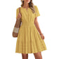 🔥Summer Hot Sale - 65% Off😍Women's Short Sleeve Tiered Mini Dress