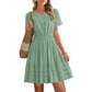 🔥Summer Hot Sale - 65% Off😍Women's Short Sleeve Tiered Mini Dress