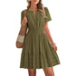 🔥Summer Hot Sale - 65% Off😍Women's Short Sleeve Tiered Mini Dress