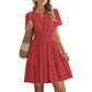 🔥Summer Hot Sale - 65% Off😍Women's Short Sleeve Tiered Mini Dress