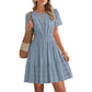 🔥Summer Hot Sale - 65% Off😍Women's Short Sleeve Tiered Mini Dress