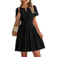 🔥Summer Hot Sale - 65% Off😍Women's Short Sleeve Tiered Mini Dress