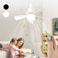 ⏳LAST DAY SALE 60% OFF🔥LED Ceiling Fan Light – Ultra-Quiet with Remote🎯|E27 + FREE B22 Adapter🔌|For Bedroom😴Kitchen👩‍🍳Garage🛠️!