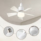 ⏳LAST DAY SALE 60% OFF🔥LED Ceiling Fan Light – Ultra-Quiet with Remote🎯|E27 + FREE B22 Adapter🔌|For Bedroom😴Kitchen👩‍🍳Garage🛠️!