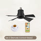 ⏳LAST DAY SALE 60% OFF🔥LED Ceiling Fan Light – Ultra-Quiet with Remote🎯|E27 + FREE B22 Adapter🔌|For Bedroom😴Kitchen👩‍🍳Garage🛠️!