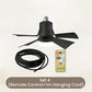 ⏳LAST DAY SALE 60% OFF🔥LED Ceiling Fan Light – Ultra-Quiet with Remote🎯|E27 + FREE B22 Adapter🔌|For Bedroom😴Kitchen👩‍🍳Garage🛠️!