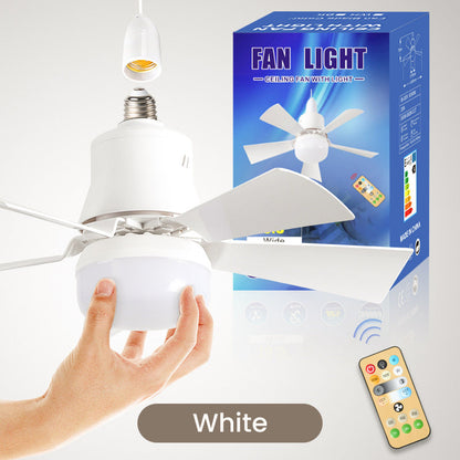 ⏳LAST DAY SALE 60% OFF🔥LED Ceiling Fan Light – Ultra-Quiet with Remote🎯|E27 + FREE B22 Adapter🔌|For Bedroom😴Kitchen👩‍🍳Garage🛠️!