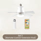 ⏳LAST DAY SALE 60% OFF🔥LED Ceiling Fan Light – Ultra-Quiet with Remote🎯|E27 + FREE B22 Adapter🔌|For Bedroom😴Kitchen👩‍🍳Garage🛠️!