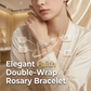 🔥Buy 1 Get 1 Free🔥💖 A Gift for the One You Love 🎁💖Double-Wrap Rosary Beaded Bracelet