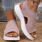 🌟2026 Summer Hot Sale 70% OFF🎁Women’s Knit Platform Sandals – Lightweight, Breathable & Arch-Supported 🏝️☁️