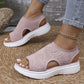 🌟2026 Summer Hot Sale 70% OFF🎁Women’s Knit Platform Sandals – Lightweight, Breathable & Arch-Supported 🏝️☁️